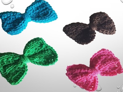 Lazo a crochet punto estrella- lazo a ganchillo punto estrella