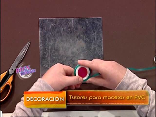 Martín Muñoz  - Bienvenidas TV - Crea tutores para macetas en PVC.