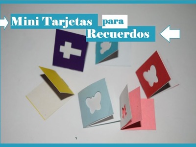 Mini Tarjeta para Recuerdo - Express Craft - Tutorial - DIY -AnabelMonGar