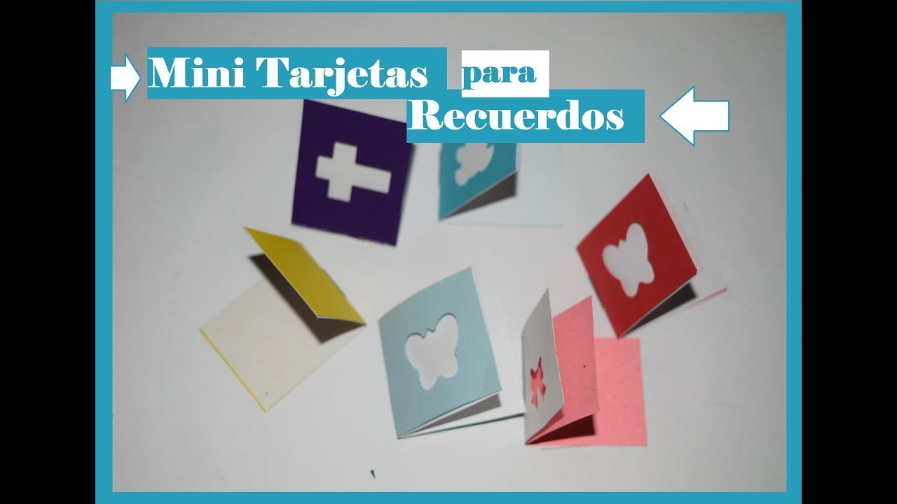 Mini Tarjeta para Recuerdo - Express Craft - Tutorial - DIY -AnabelMonGar
