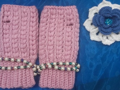Mitones en Tejido Crochet