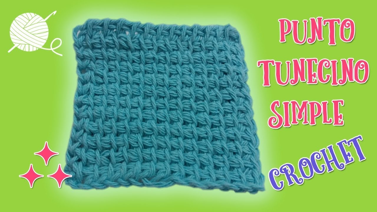 Punto tunecino simple ???? crochet ????