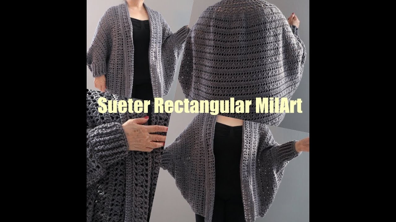 Sueter Rectangular Crochet