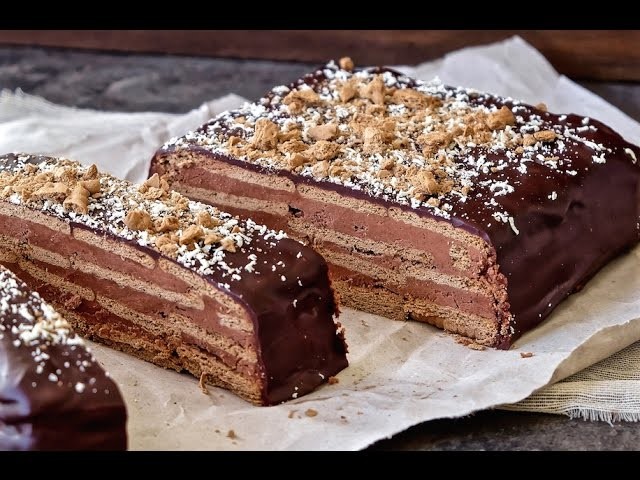 Tarta de galletas con chocolate | Una receta tradicional y fácil | Delicious Martha