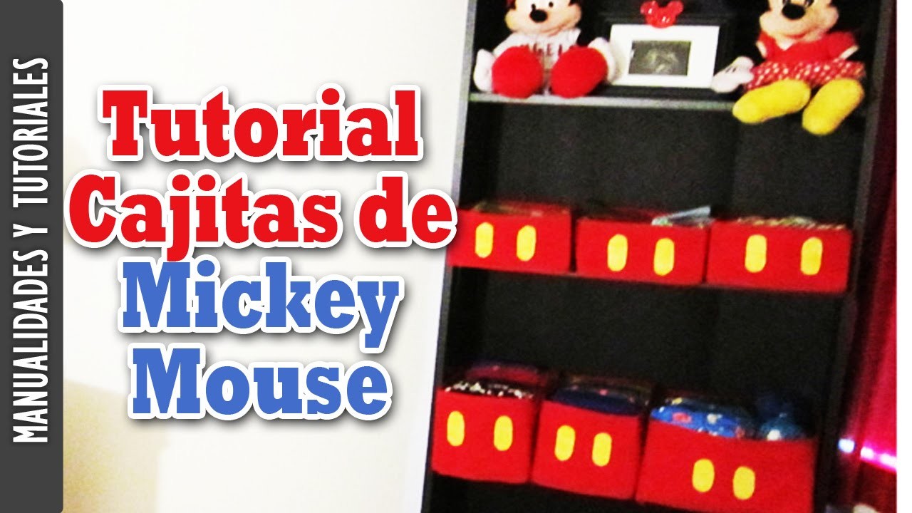 Tutorial Cajitas de Mickey Mouse (Decoración del cuarto) - Los290ss