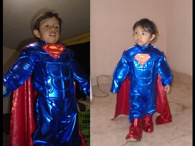 Tutorial Disfraz SUPERMAN MUSCULOSO PARA NIÑOS + PATRONES