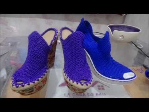 Zapatos tejidos a crochet MUY FÁCIL