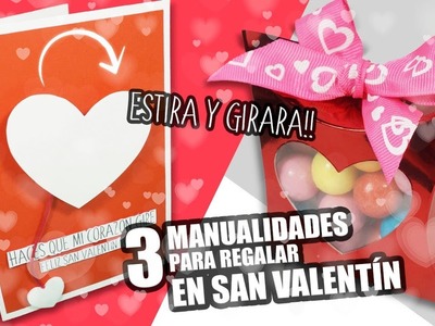 3 MANUALIDADES PARA REGALAR EN SAN VALENTÍN|Manualidades|DIY