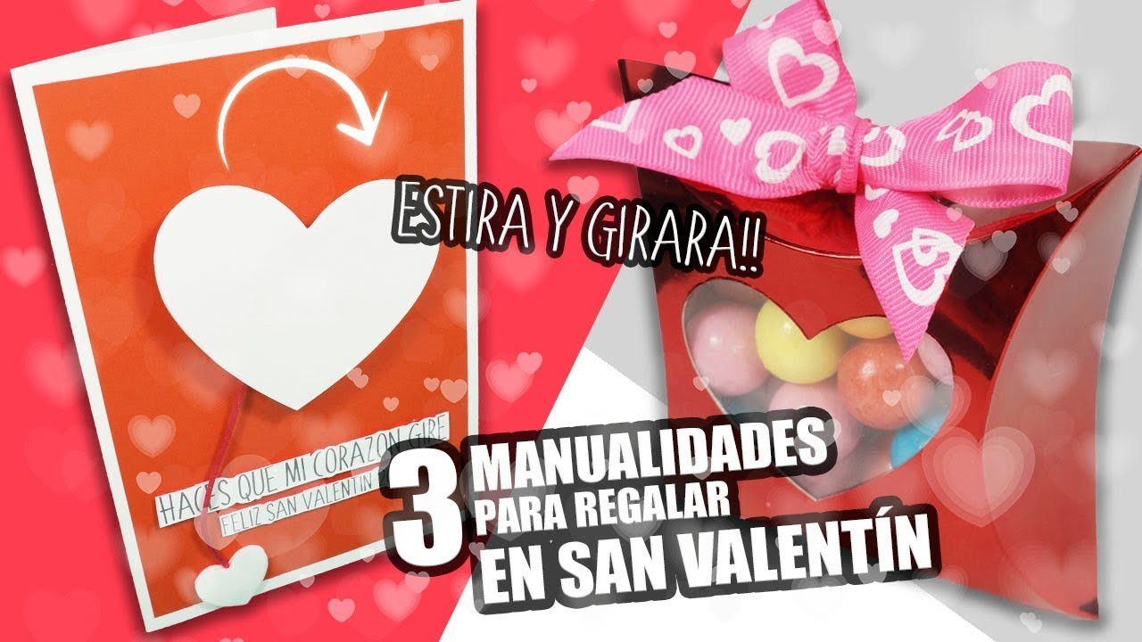 3 MANUALIDADES PARA REGALAR EN SAN VALENTÍN|Manualidades|DIY