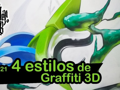 Aprende 4 Estilos de GRAFFITI 3D en 5 minutos - UnderLab Mx - Cap. 21