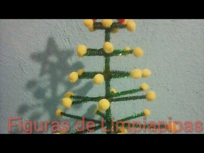 Arbolito de navidad con Limpiapipas (Christmas tree with pipe cleaner)