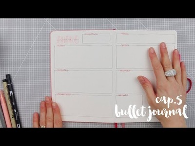 Bullet journal primeros pasos cap. 5: Semana vista. TUTORIAL SCRAPBOOKING