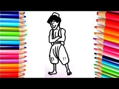 Como dibujar a Aladdin - Dibujos Para Niños