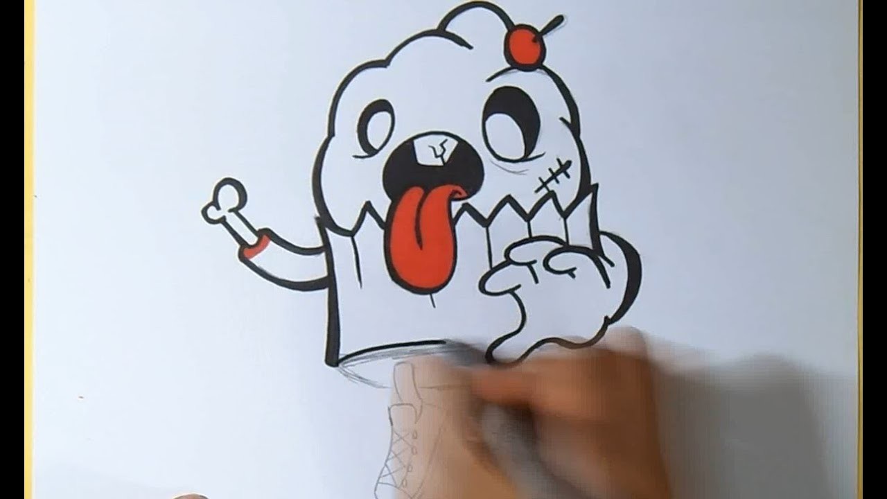Cómo dibujar Pastel Zombie Graffiti | cronobreaker art - by Wörld