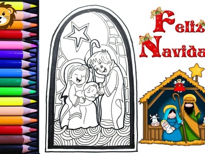 Como Dibujar - Pesebre - Navidad -  Dibujos para niños - Draw and Coloring Book for Kids