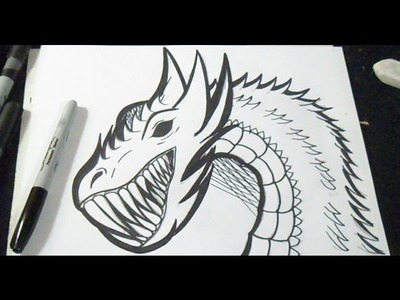 Cómo dibujar un Dragon.Fácil Graffiti