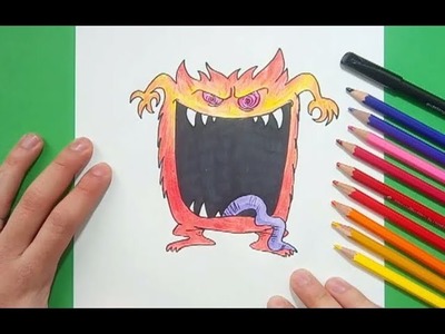 Como dibujar un monstruo paso a paso 19 | How to draw a monster 19