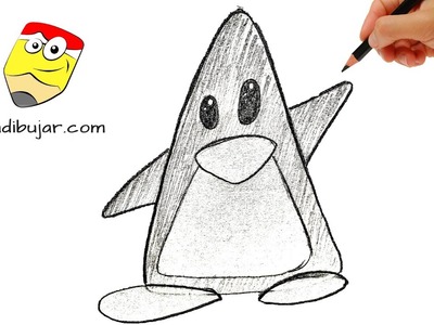 Cómo dibujar un pingüino fácil | dibujos paso a paso - How to draw penguin