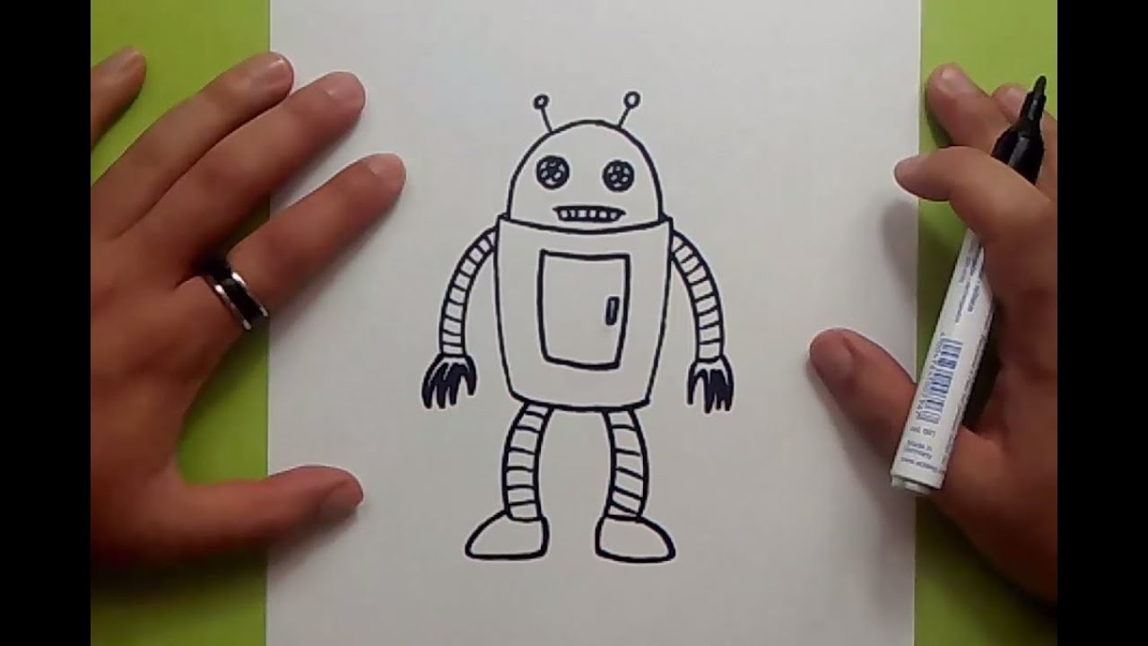 Como dibujar un robot paso a paso 8 | How to draw a robot 8