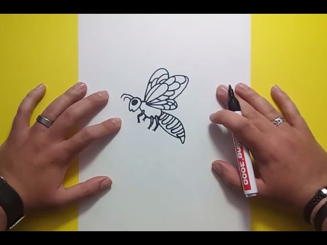 Como dibujar una abeja paso a paso 2 | How to draw a bee 2
