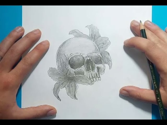 Como dibujar una calavera a lapiz | How to draw a skull in pencil