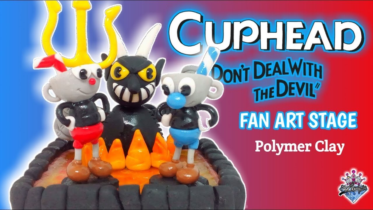 ☕ ???? Cómo hacer a CUPHEAD , MUGMAN & DEVIL  con Arcilla Polimerica | Fimo | Polymer Clay Tutorial