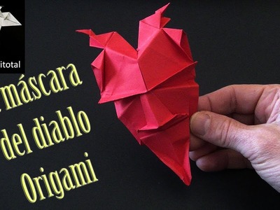 Como hacer la mascara del diablo en origami