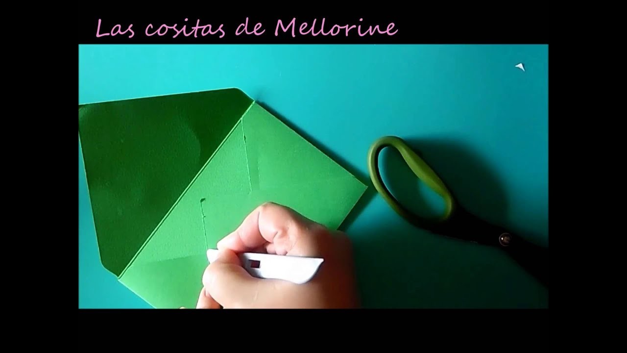 Cómo hacer sobres con la tabla "Card and envelope maker" de Scrap Collection  - Tutorial