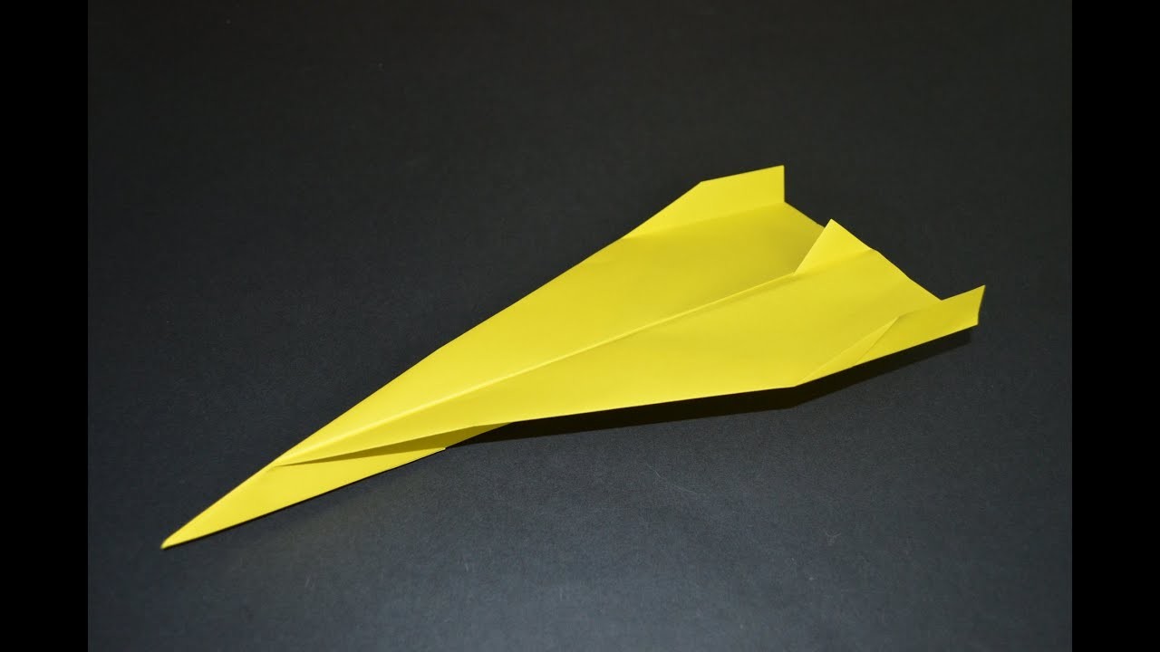 Como hacer un Avion de Papel que Vuela Mucho - Aviones de Papel - Origami Avión