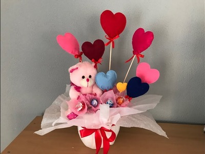 Composición para san Valentín con chocolates-Composition for valentines with chocolates