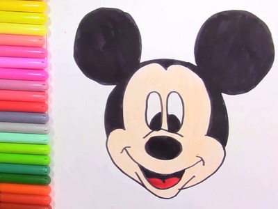 Dibuja y Colorea Mickey Mouse - Dibujos Para Niños - Learn Colors Toys for kids!