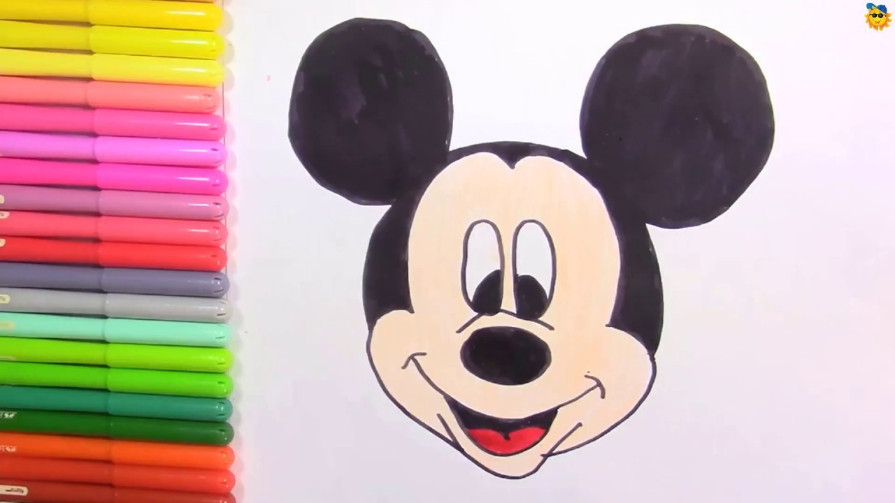 Dibuja y Colorea Mickey Mouse - Dibujos Para Niños - Learn Colors Toys for kids!