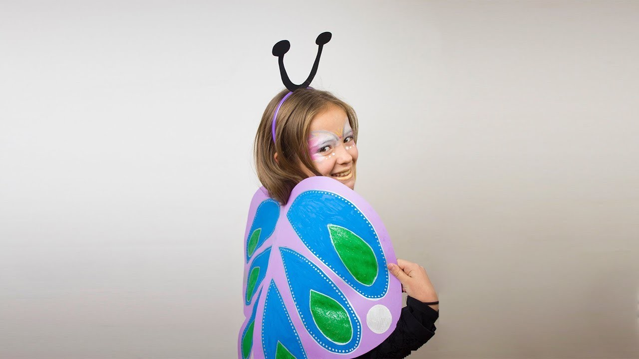 Disfraz casero de mariposa o hada - Manualidades para niños