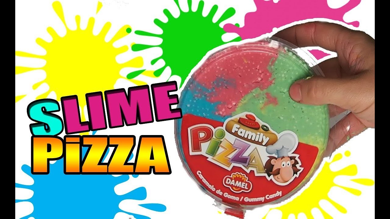 DIY CÓMO HACER SLIME PIZZA. FOOD SLIME!! Juguetes para niños