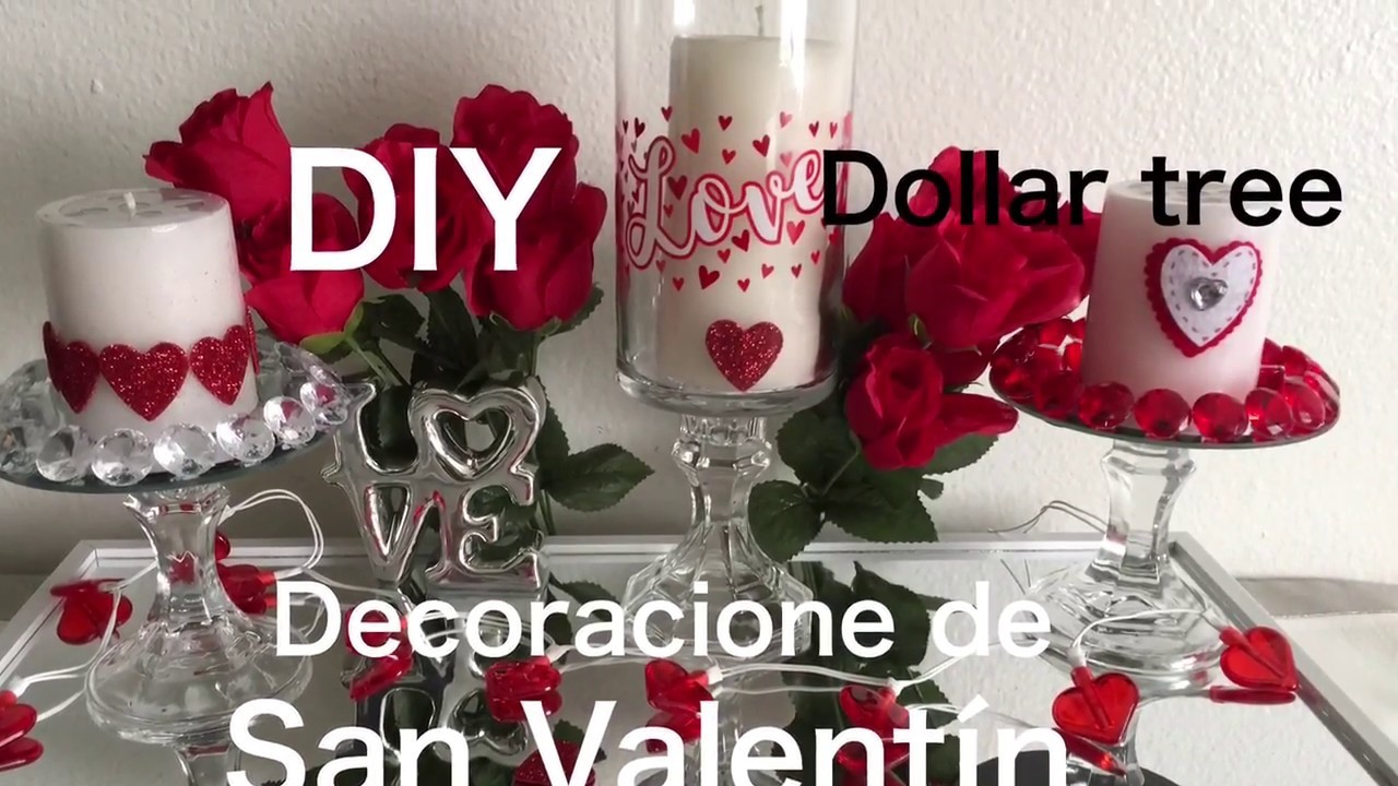 DIY Dollar Tree Decoracion para San Valentin día del el amor y amistad