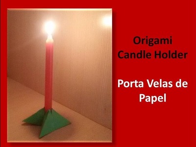 DIY Origami Candleholder - Portavelas de Papel