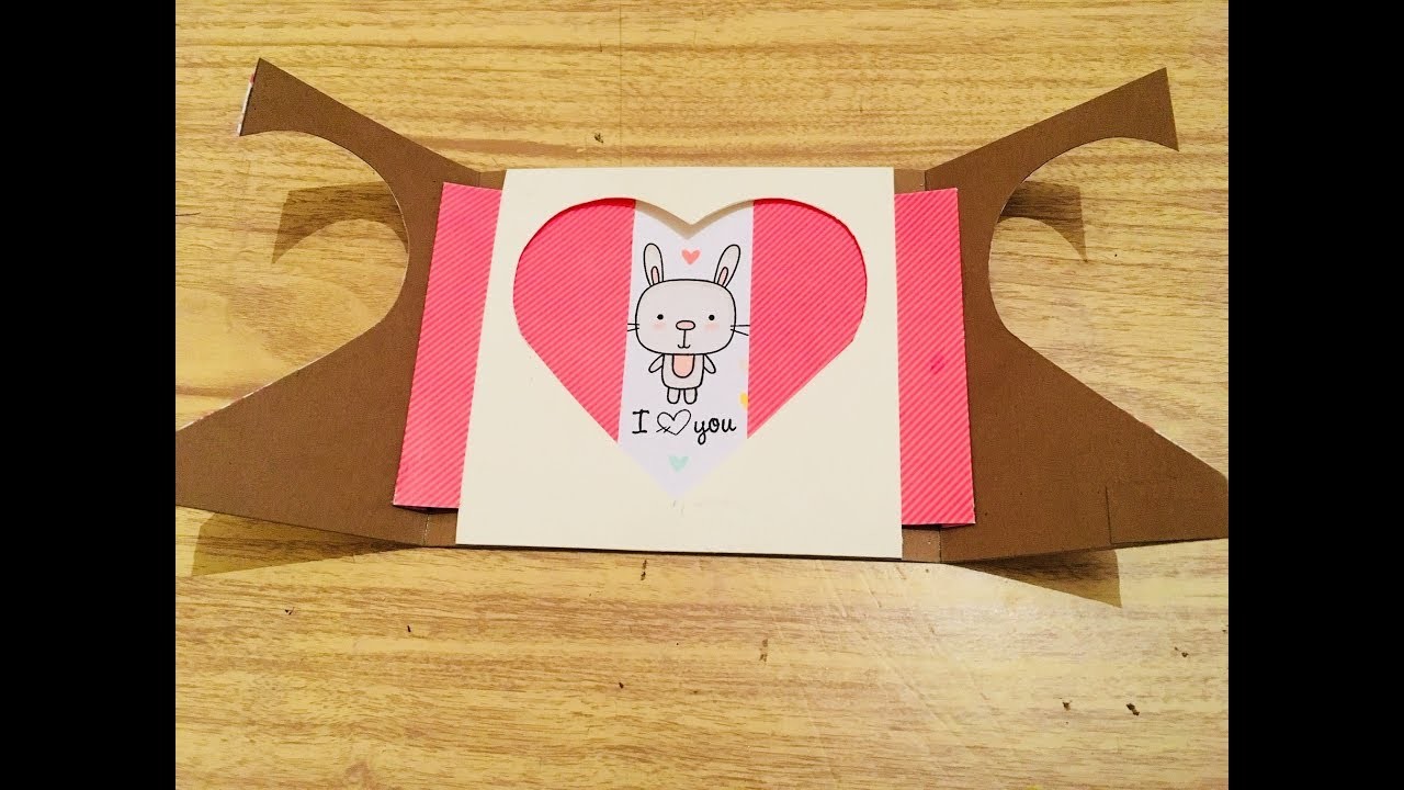 DIY: Tarjeta deslizable sorpresa. cardmaking. 14 de febrero. Día del Amor. San Valentin