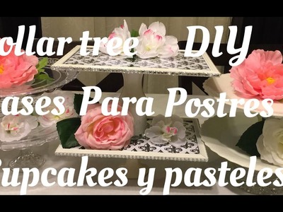 Dollar tree????DIY bases para cupcakes y pasteles ????