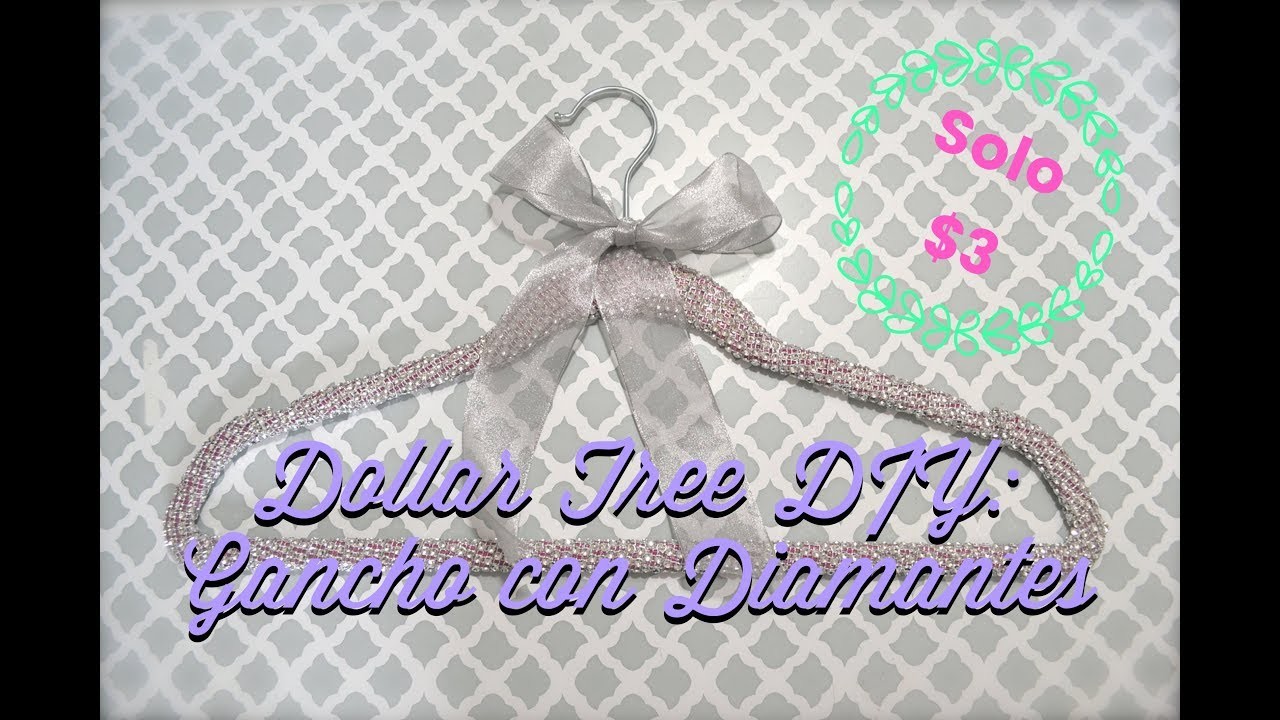 DOLLAR TREE DIY GANCHO CON DIAMANTES! POR MENOS DE $3!