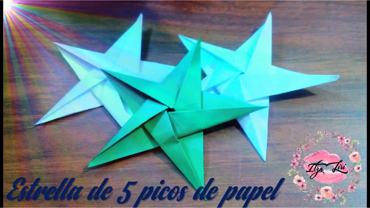 Estrellas de Papel, fáciles y rápidas. En origami.