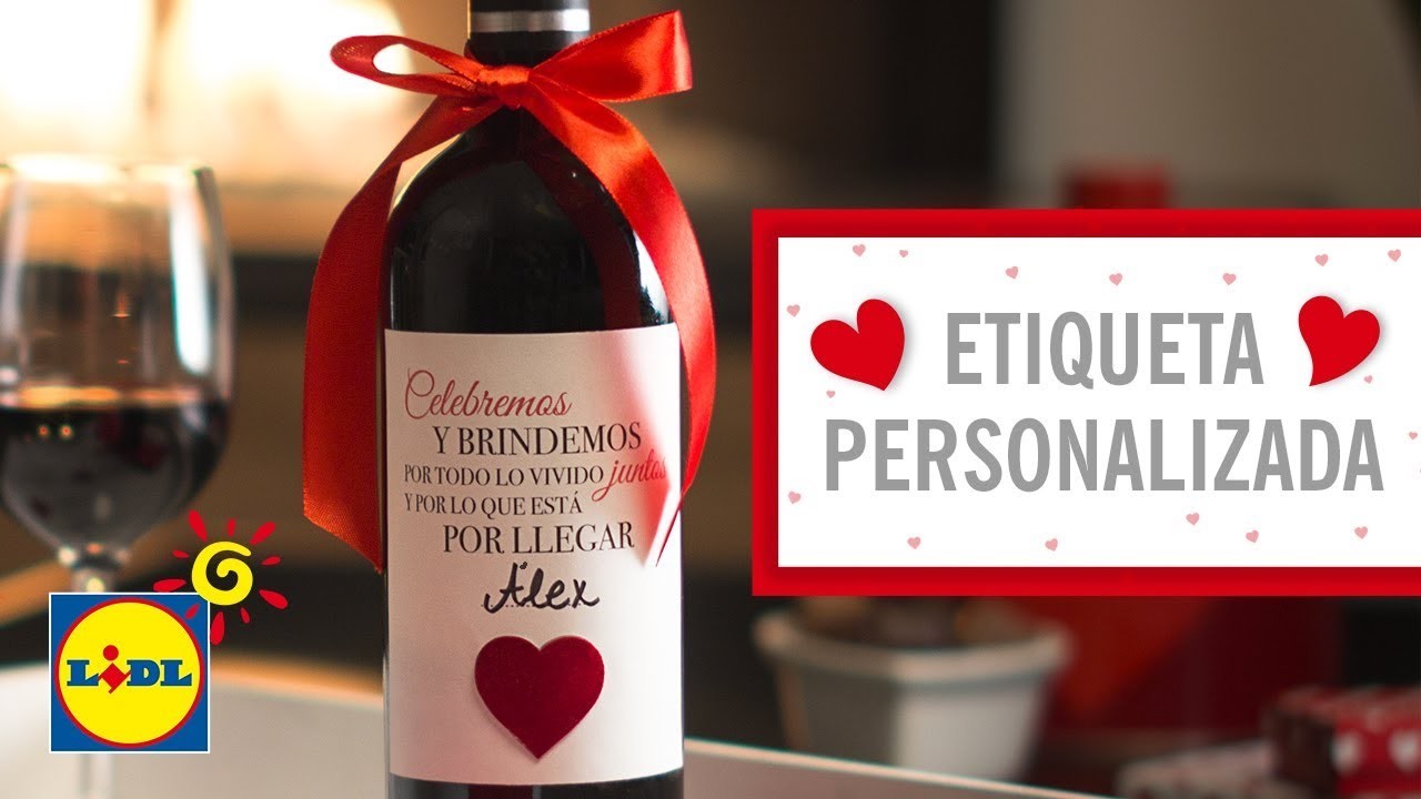 Etiqueta de Vino Personalizada - Manualidades DIY San Valentín
