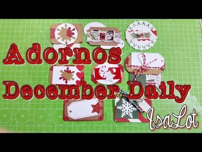 Haciendo adornos o embellecedores reciclados para el December Daily | Scrapbooking