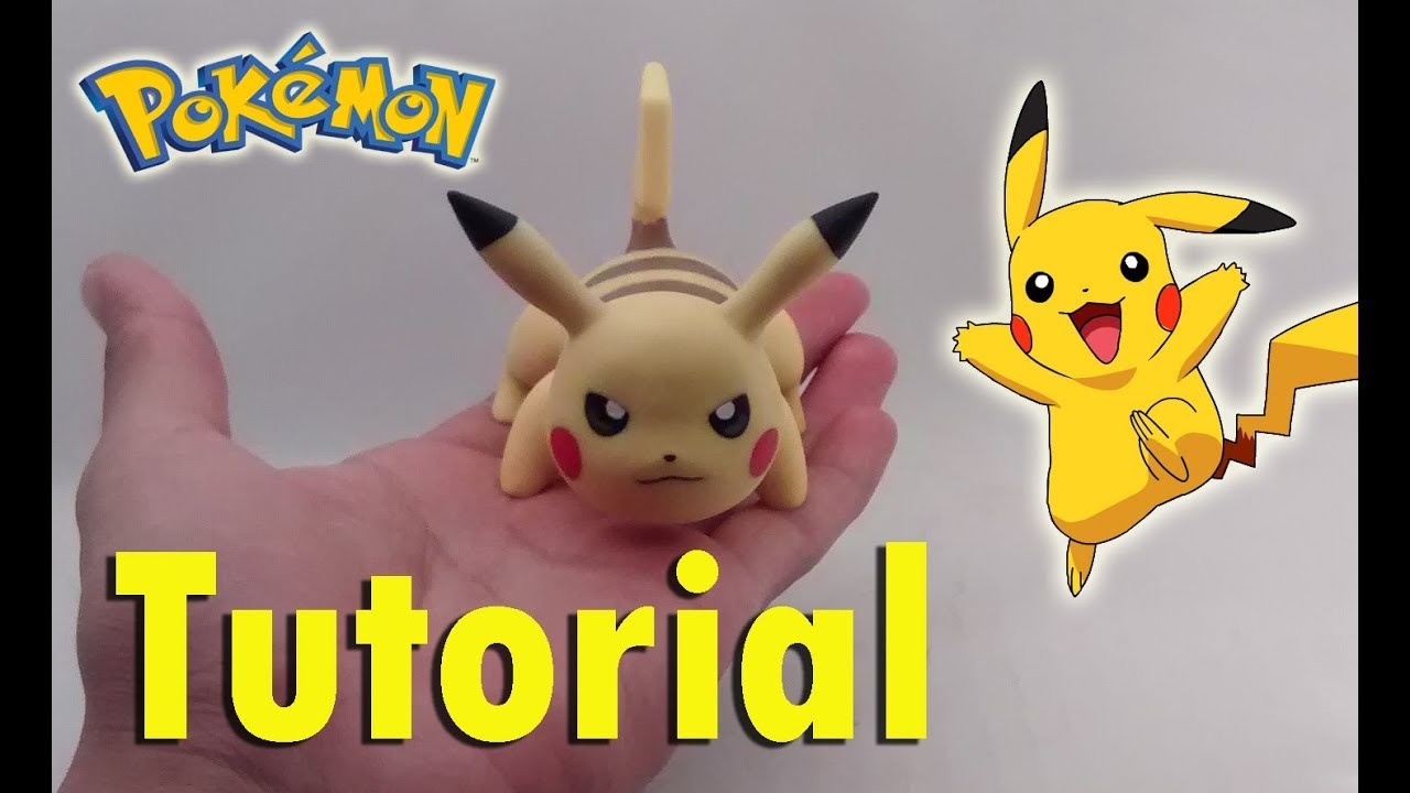 How To Make Pikachu Cold Porcelain Tutorial. Polymer Clay. Como Hacer a Pikachu en Porcelana Fría