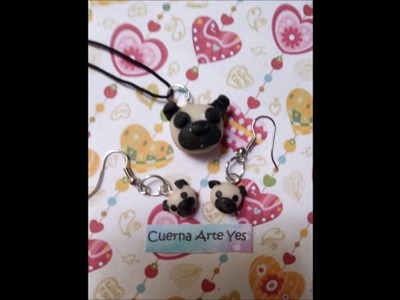 Perros pug de porcelana fria