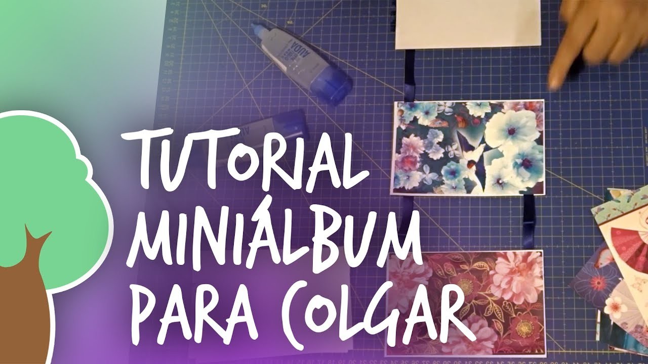 Scrapbook para principiantes: Miniálbum  superfácil, estilo oriental para colgar.
