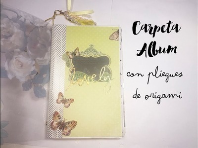SCRAPBOOKING TUTORIAL, Carpeta Album con pliegues de Origami