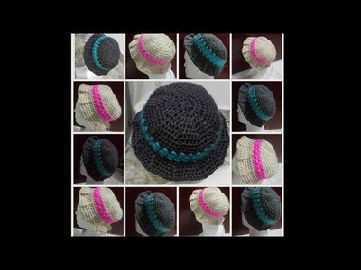 Sombrero tejido a crochet