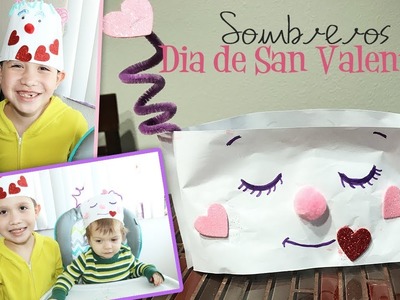 Sombreros del Dia de San Valentin, Manualidades para Niños - Los290ss
