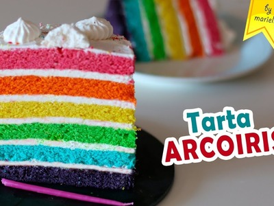 Tarta ARCOIRIS ???? Rainbow Cake by MARIELLY