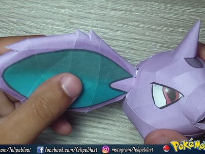 Tutorial ★ Como hacer a Nidoran Macho de Papel - Pokemon Papercraft